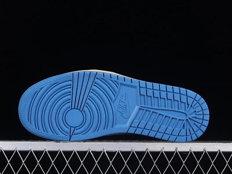 All categories Air Jordan Jordan series basketball shoes Air Jordan 1 Low G version pure original Air Jordan 1 Low "UNC Grey" AJ1 Joe 1 cement North Carolina blue low-top basketball shoes DZ5376-469